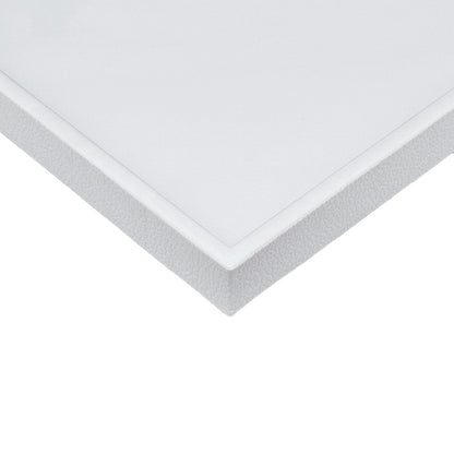 1 1/2" High Standard Size White Stackable Plastic Utility Tray