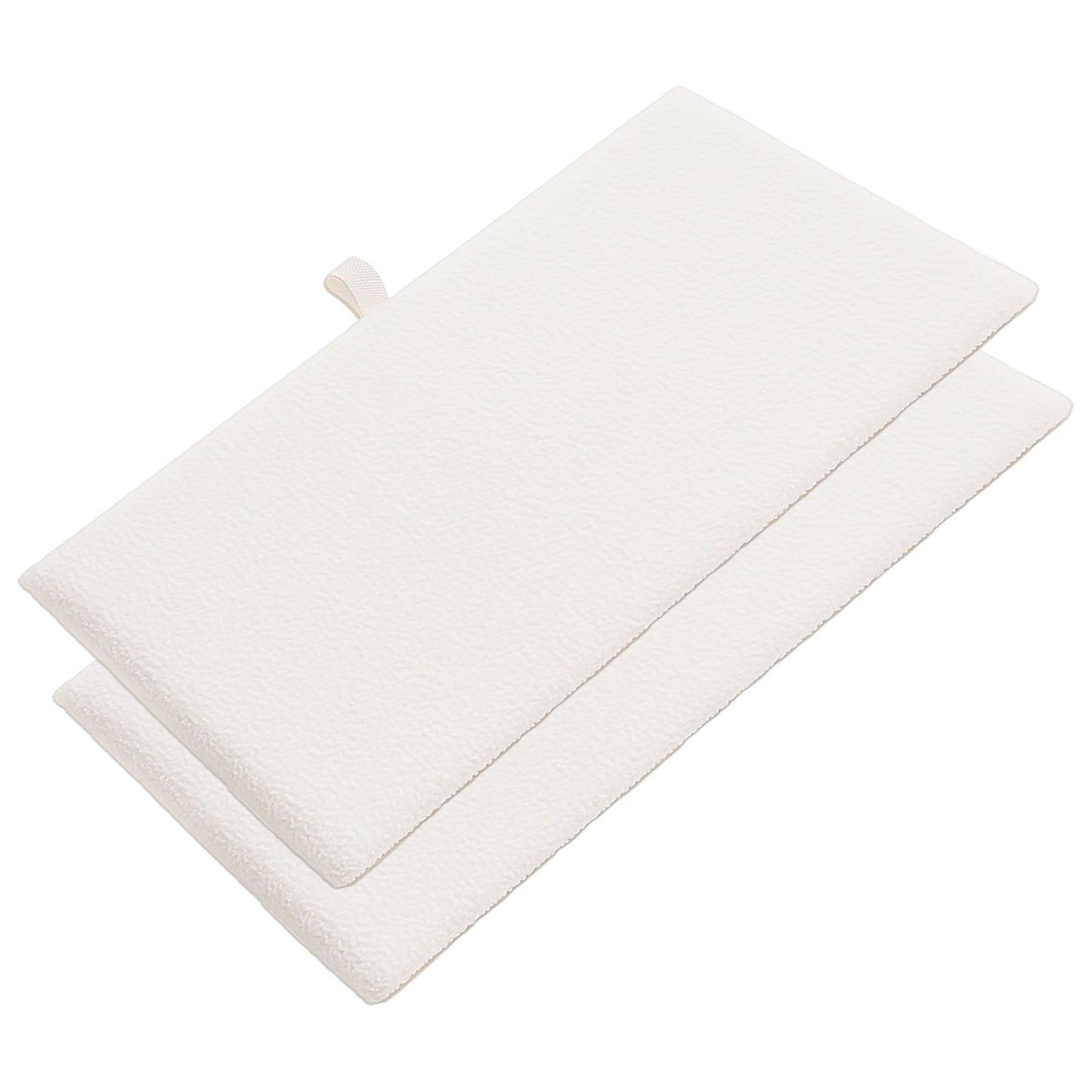 14 1/4" x 7 3/4" White Velcro Receptive Standard Display Pad (2-Pack)