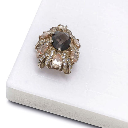 White Velvet Ring Foam for 72 Rings