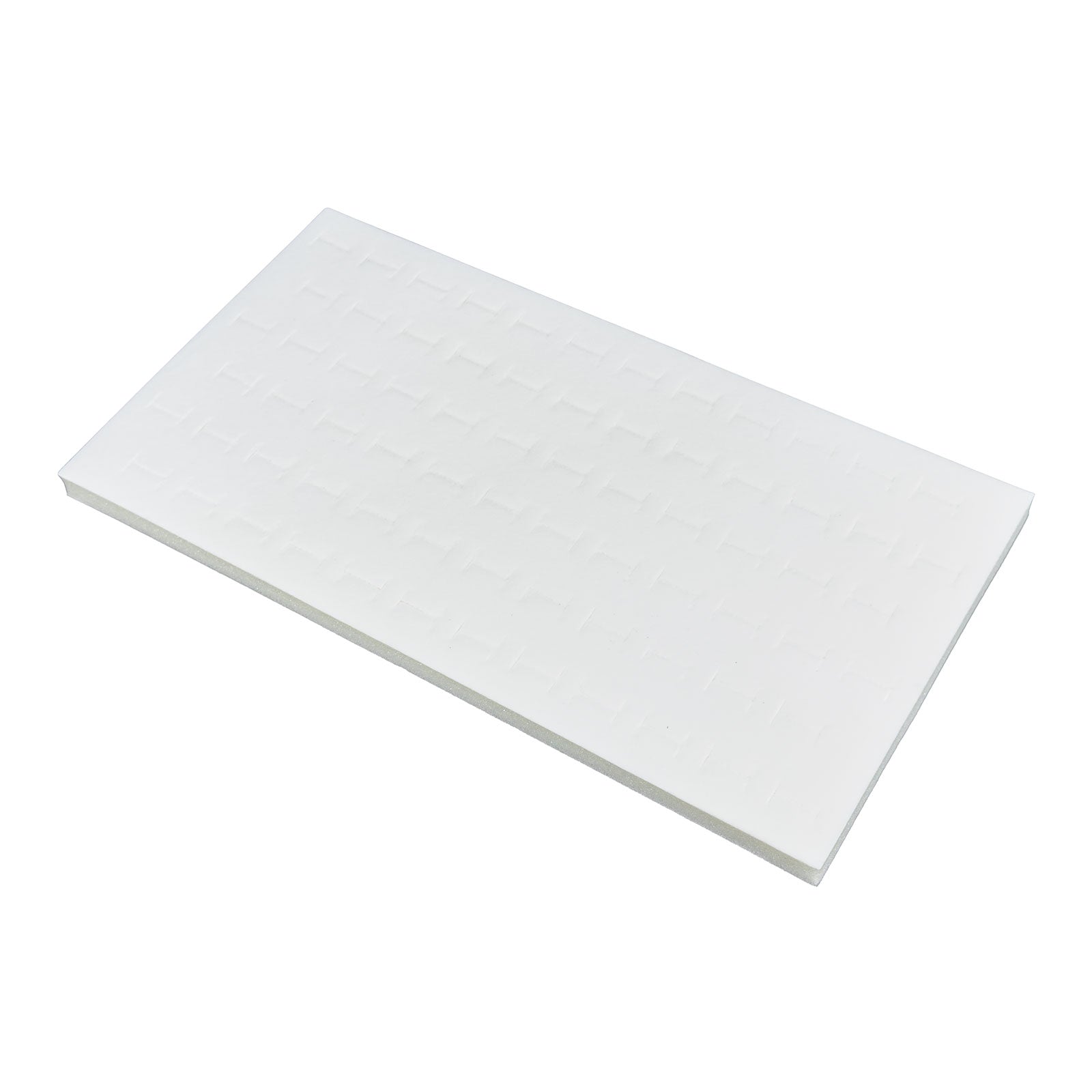 White Velvet Staggered Ring Foam for 72 Rings