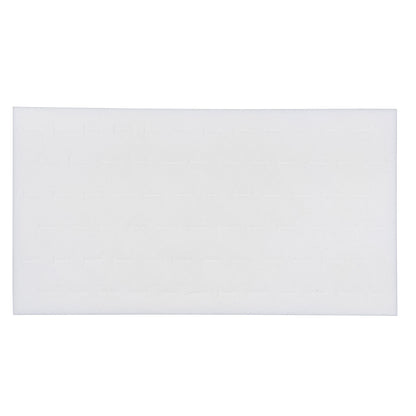 White Velvet Staggered Ring Foam for 72 Rings