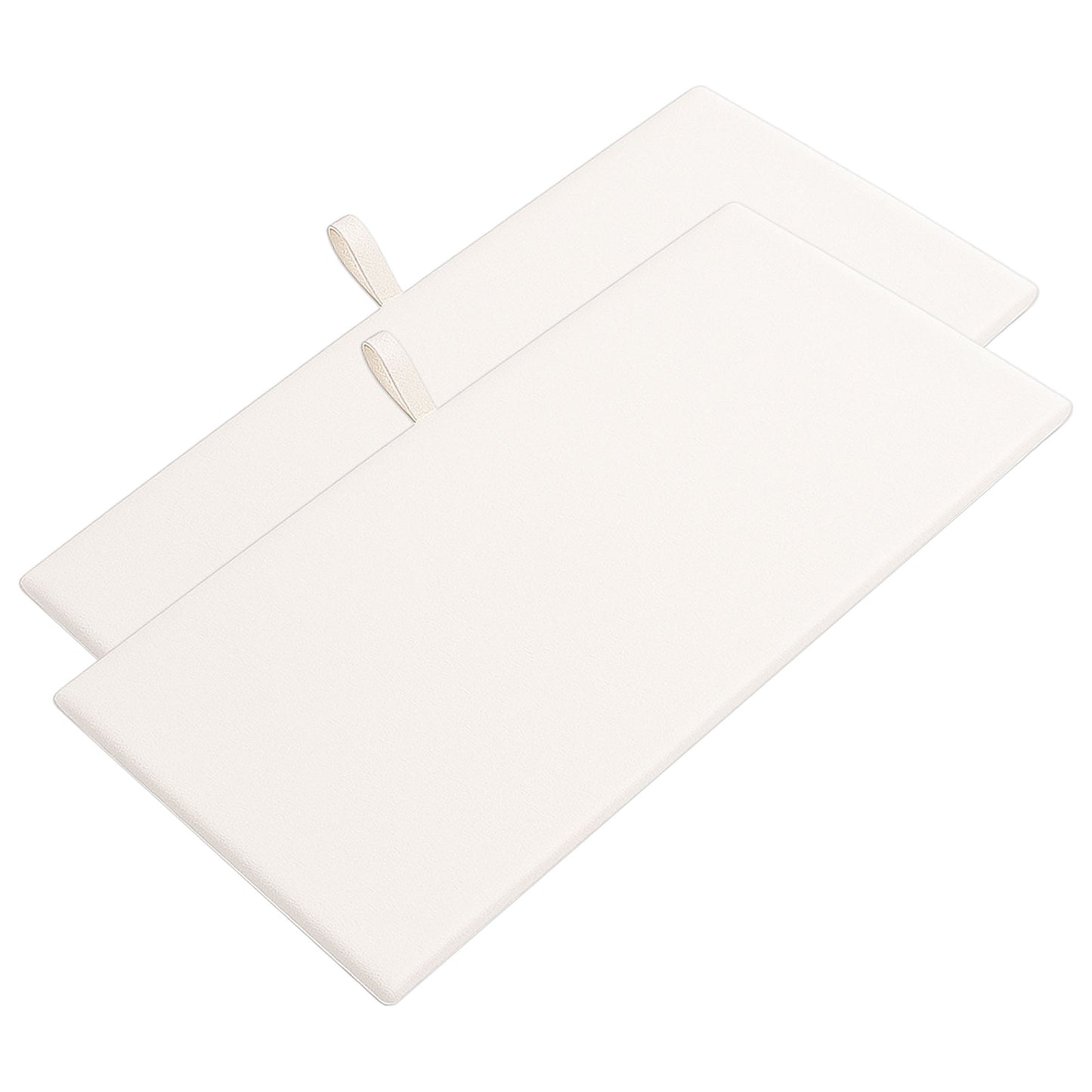 14 1/4" x 7 3/4" White Velvet Standard Display Pad (2-Pack)