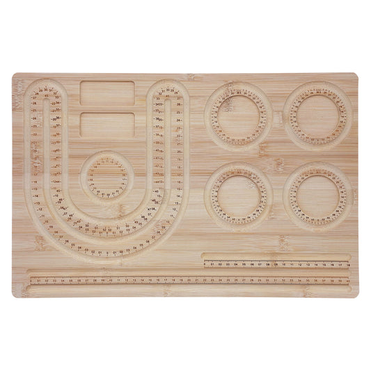 Wood Mala Bracelet and Necklace Beading Design Board Tray