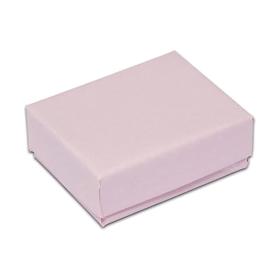 1 15/16" x 1 1/4" x 11/16" Pink Cotton Filled Paper Box