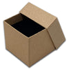 1 9/16" x 1 9/16" Kraft Paper Ring Box with Black Foam Insert
