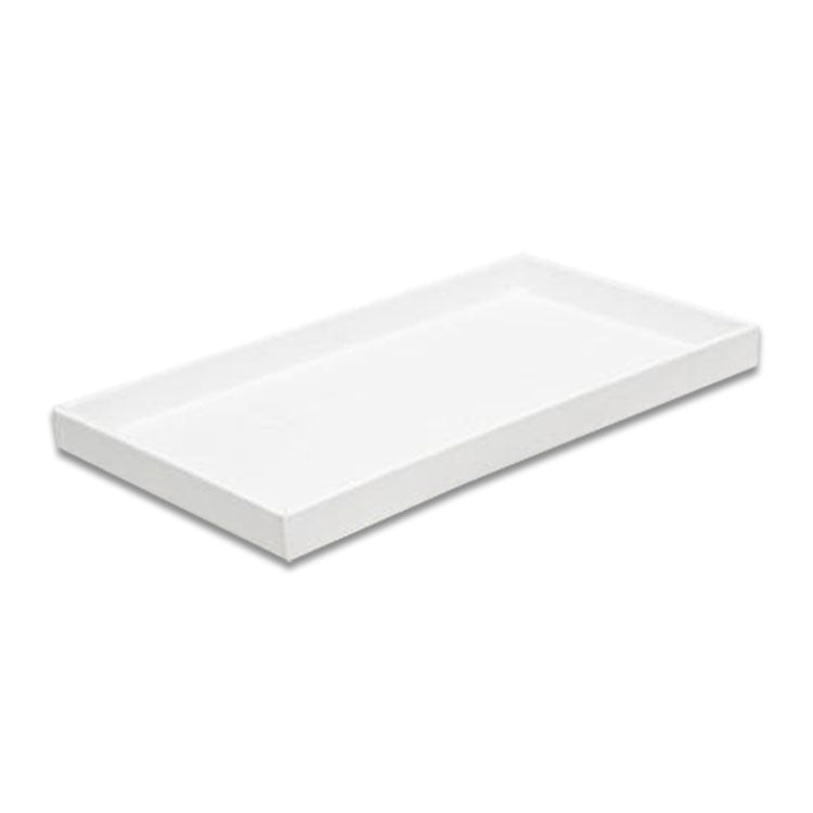 1" White Leatherette Wooden Jewelry Display Standard Size Tray