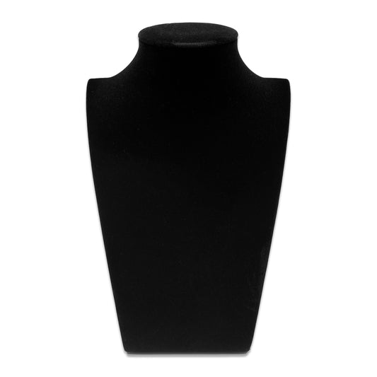10" Black Velvet Necklace Bust Display