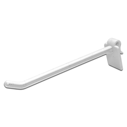 100 Pack of White Plastic Hooks for Countertop Racks