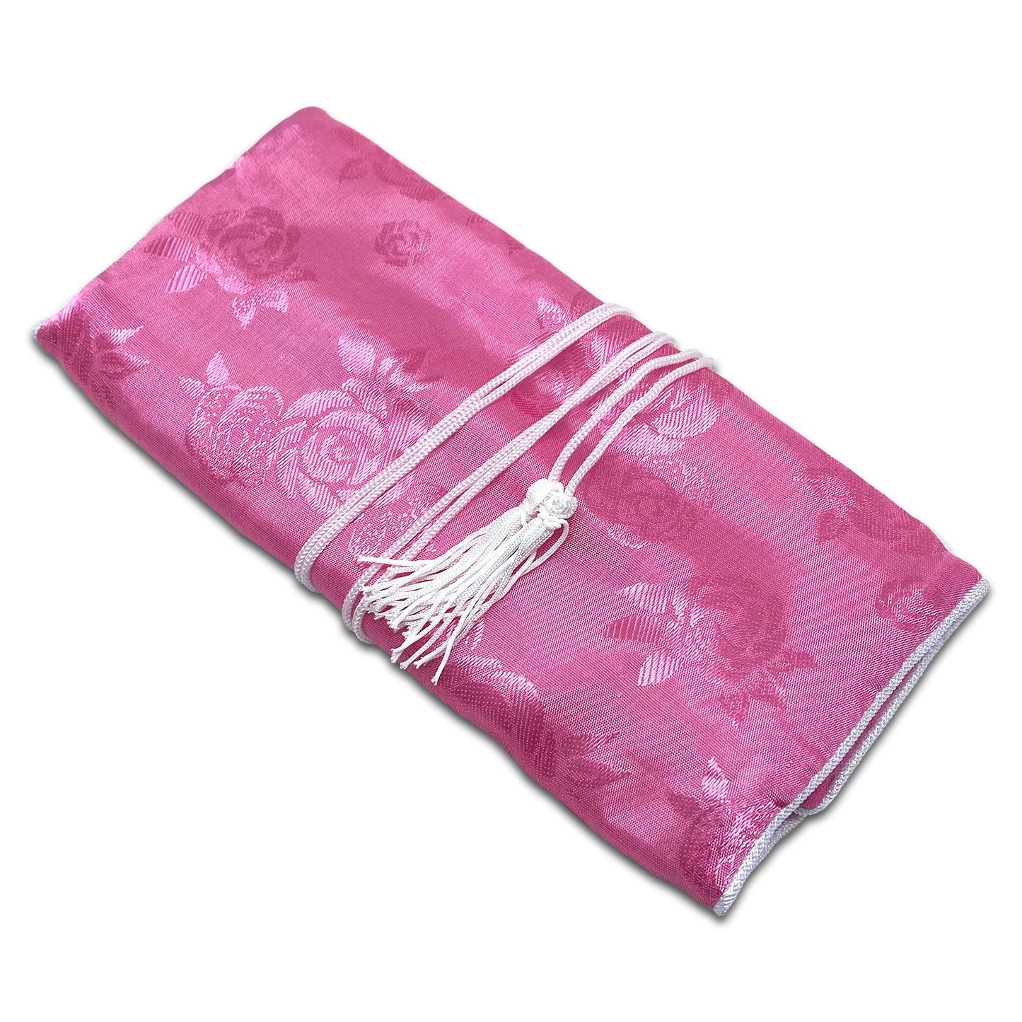 11 1/2" x 8 1/2" Pink Floral Pattern Jewelry Case Roll