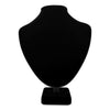 11" Black Velvet Necklace Bust Display Stand