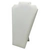 12 1/2" White Leatherette Necklace and Earring Easel Display