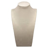12" Beige Suede Necklace Bust Display
