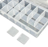 18 Grid Clear Plastic Compartment Organizer Storage Case