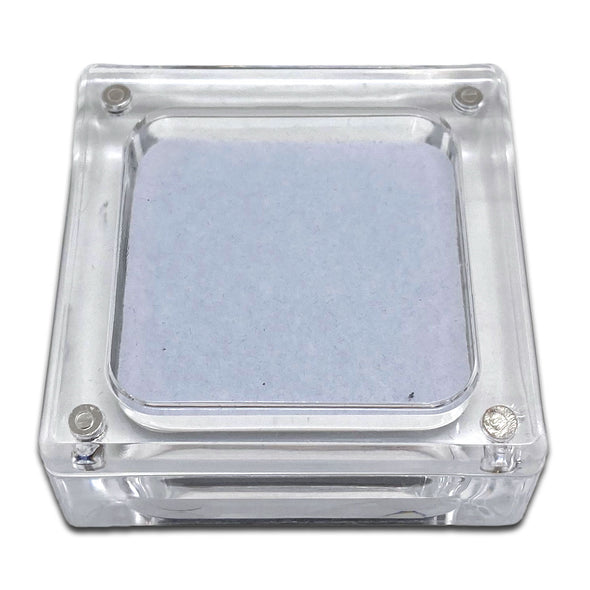 2 1/4" x 2 1/4" Clear Acrylic Gem Stone Box with Magnetic Lid