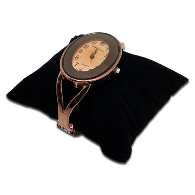 2 1/4" x 3" Black Velvet Pillow Jewelry Display for Bracelet or Watch