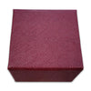 2 1/8" x 2 1/8" Maroon Textured Ring Jewelry Box with Magnetic Closure (36 Pack)