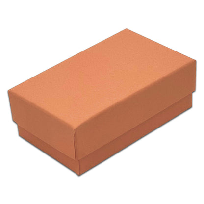 2 5/8" x 1 5/8" x 1" Coral Cotton Filled Paper Box