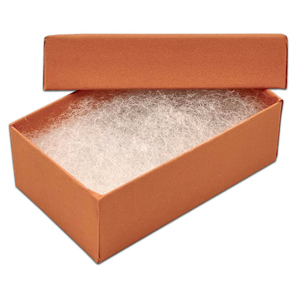2 5/8" x 1 5/8" x 1" Coral Cotton Filled Paper Box