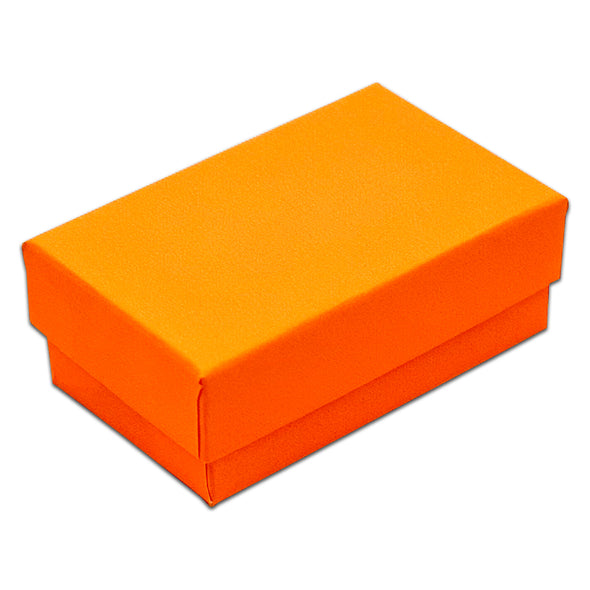 2 5/8" x 1 5/8" x 1" Marigold Cotton Filled Paper Box (25-Pack)