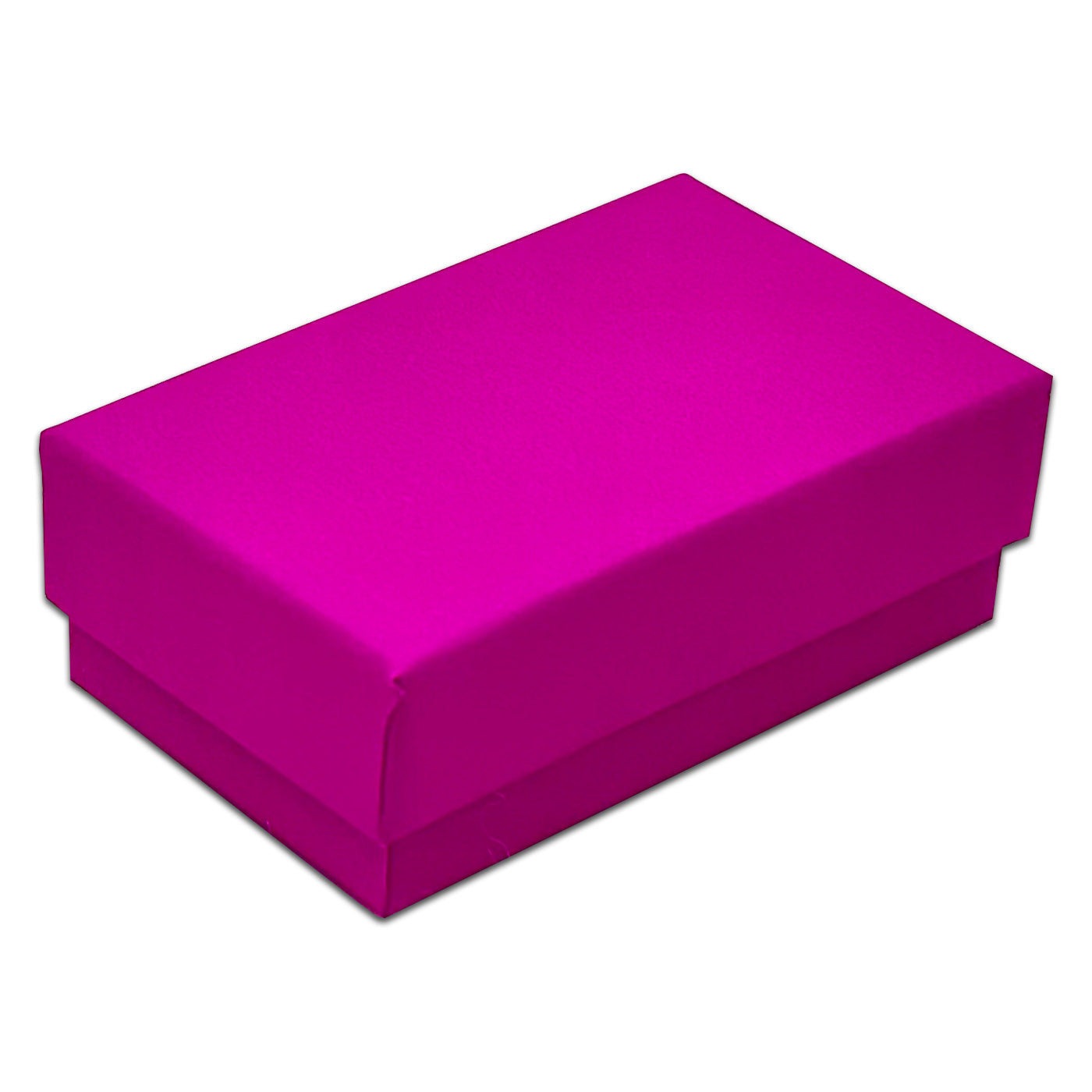 2 5/8" x 1 5/8" x 1" Neon Purple Cotton Filled Paper Box