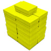 2 5/8" x 1 5/8" x 1" Neon Yellow Cotton Filled Paper Box (25-Pack)