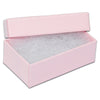 2 5/8" x 1 5/8" x 1" Pink Cotton Filled Paper Box