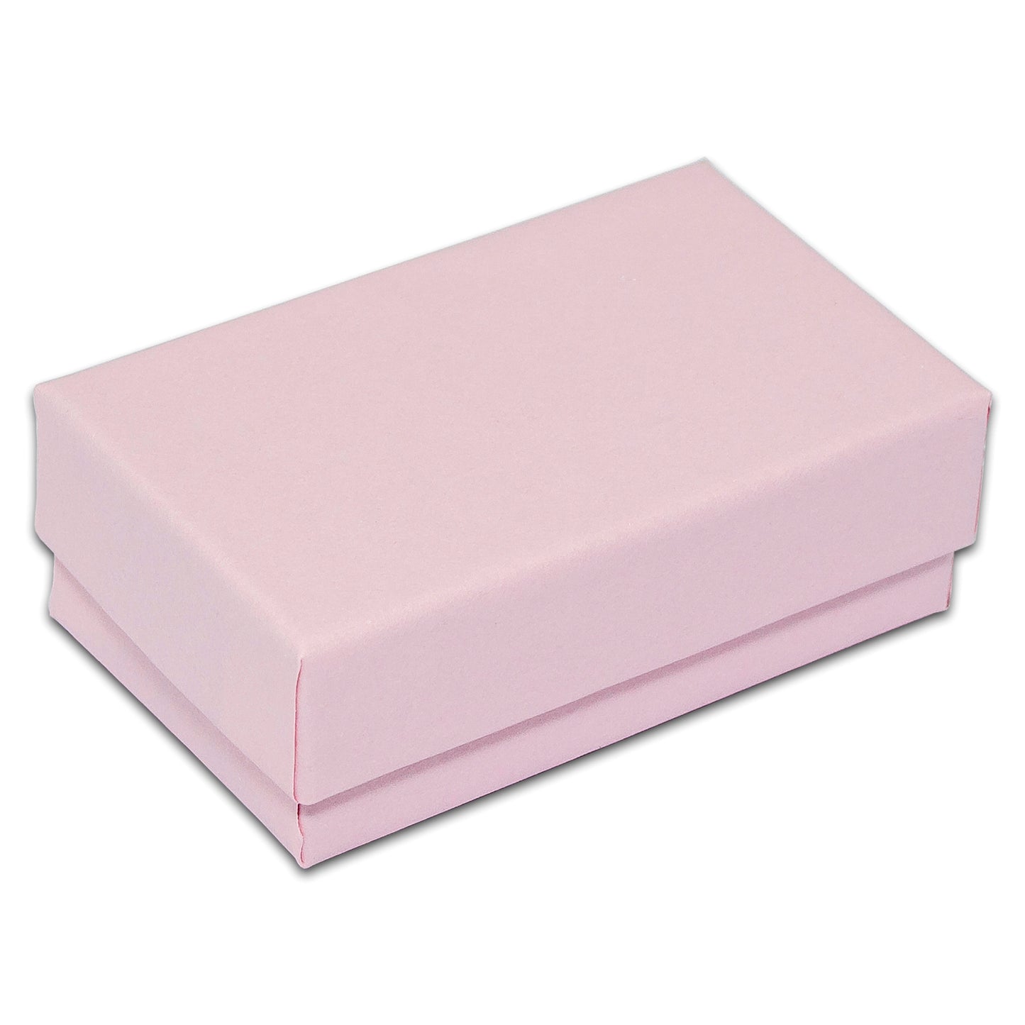 2 5/8" x 1 5/8" x 1" Pink Cotton Filled Paper Box