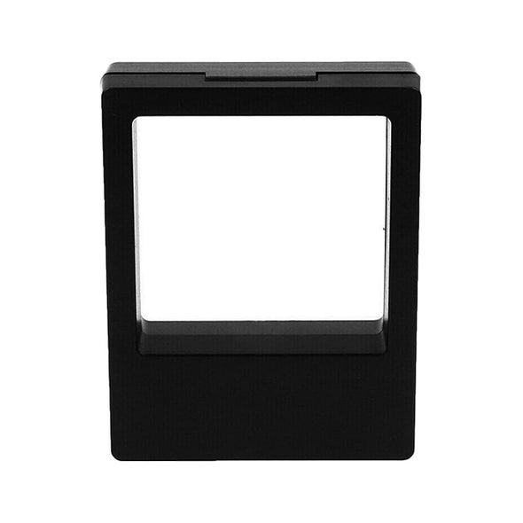 2.75" x 3.5" Black Floating Frame Jewelry Display Case