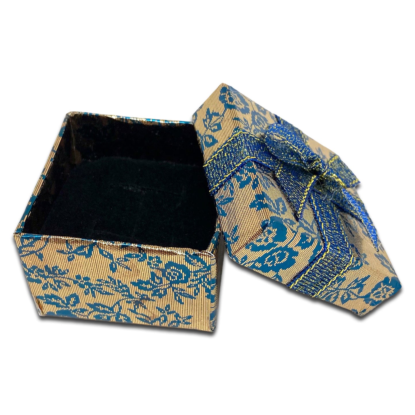 2" x 2" Assorted Color Cardboard Ribbon Bow Jewelry Boxes