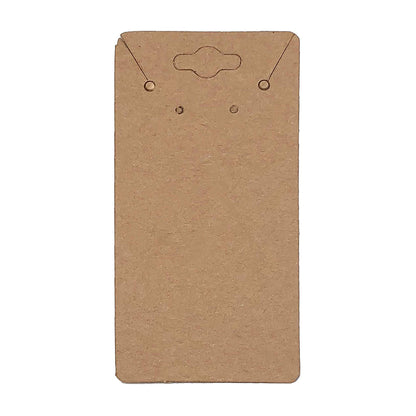 2" x 4" Kraft Paper Necklace and Earring Combo Card