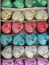48-Pack Mixed Color Heart Shaped Jewelry Ring Gift Hat Boxes