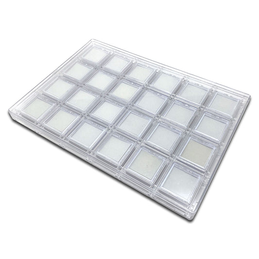 24 Clear Gem Boxes with Acrylic Case