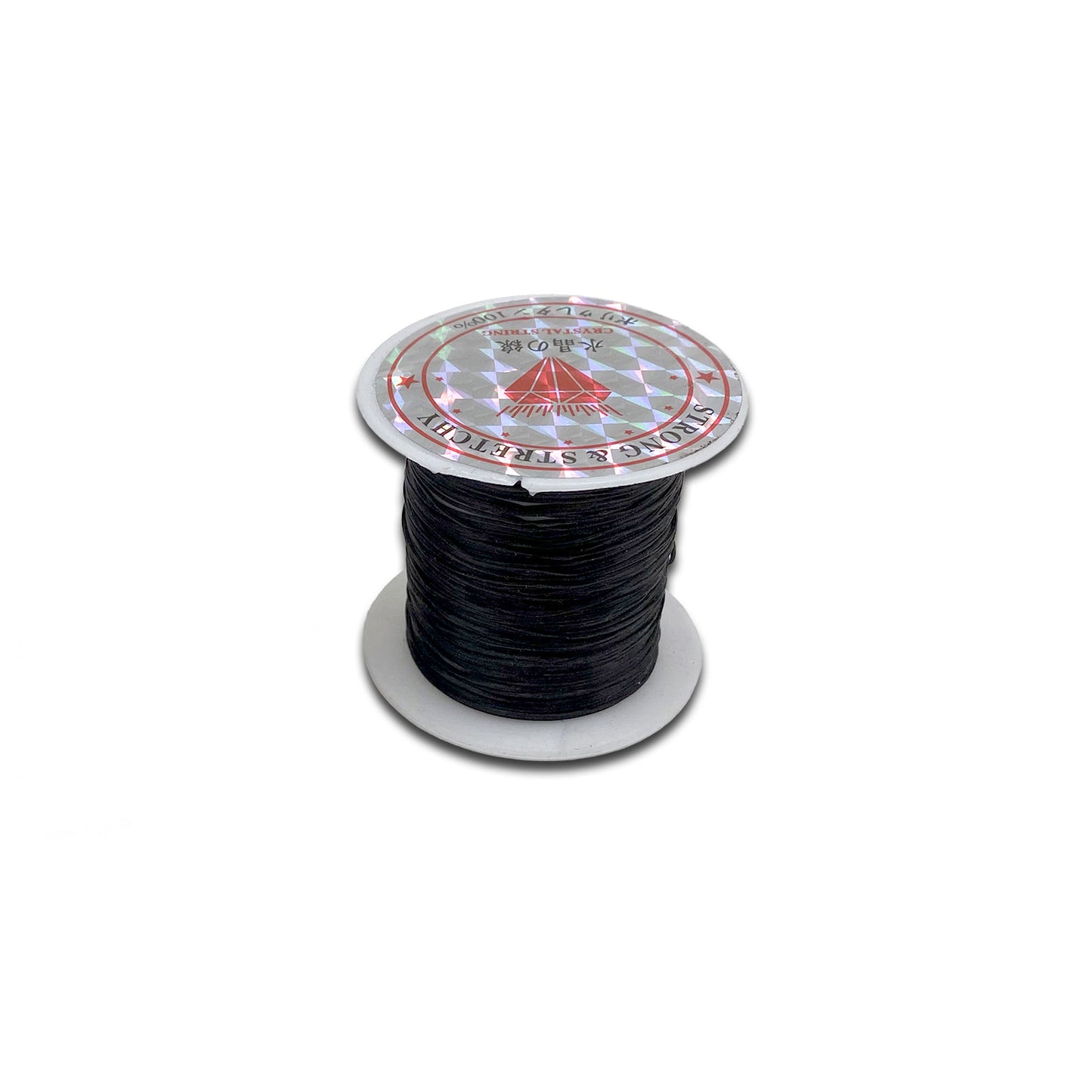 24 Pack of .6mm Thick Black Elastic String