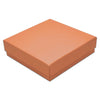 3 1/2" x 3 1/2" x 1" Coral Cotton Filled Paper Box (25-Pack)
