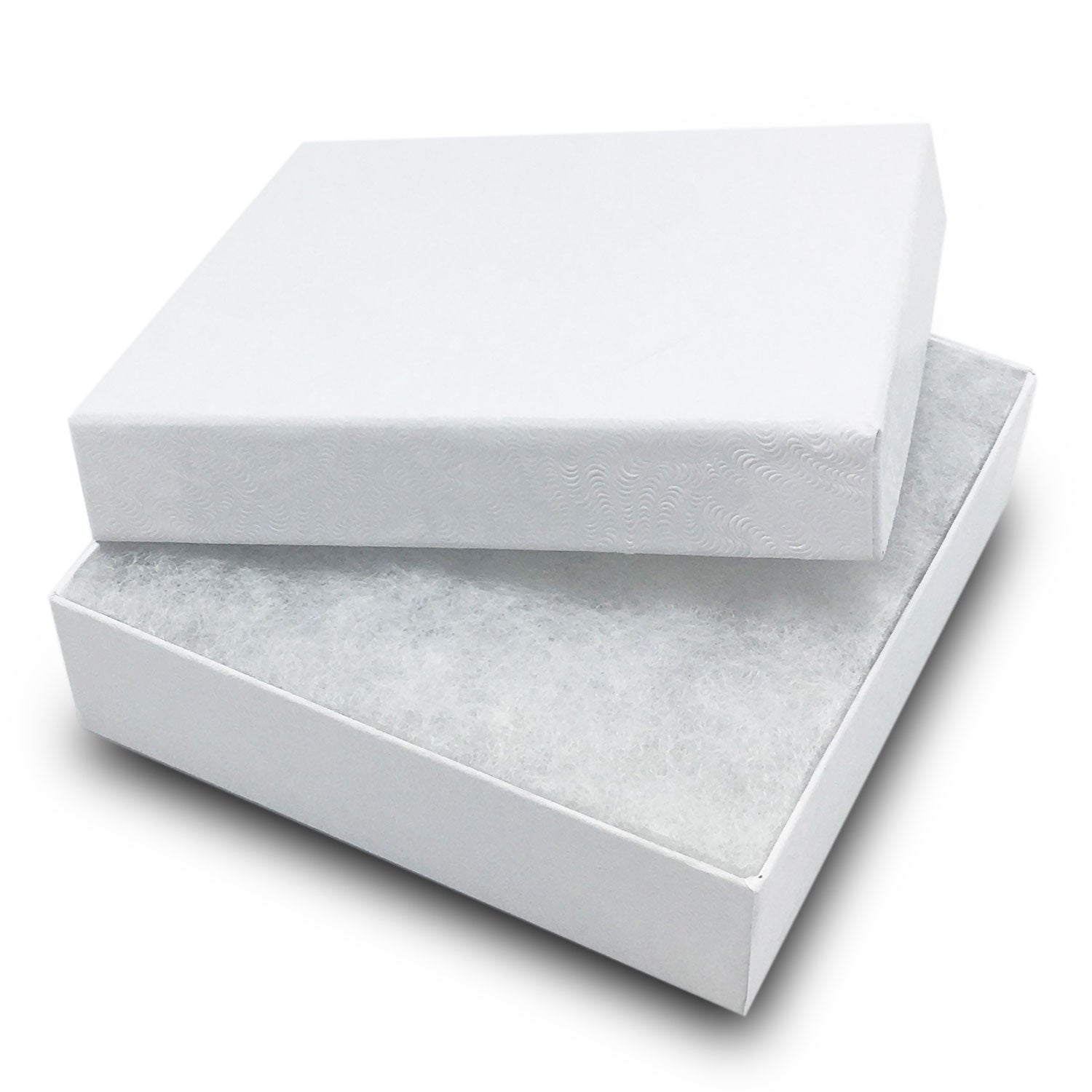 100 Assorted White store Jewelry Display Cotton Boxes Gift Box Set