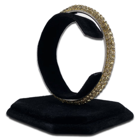 3 1/4" Black Velvet Watch Bracelet Jewelry Display Stand