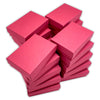 3 1/4" x 2 1/4" x 1" Matte Red Cotton Filled Paper Box