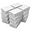 3 1/4" x 2 1/4" x 1" Matte White Cotton Filled Paper Box