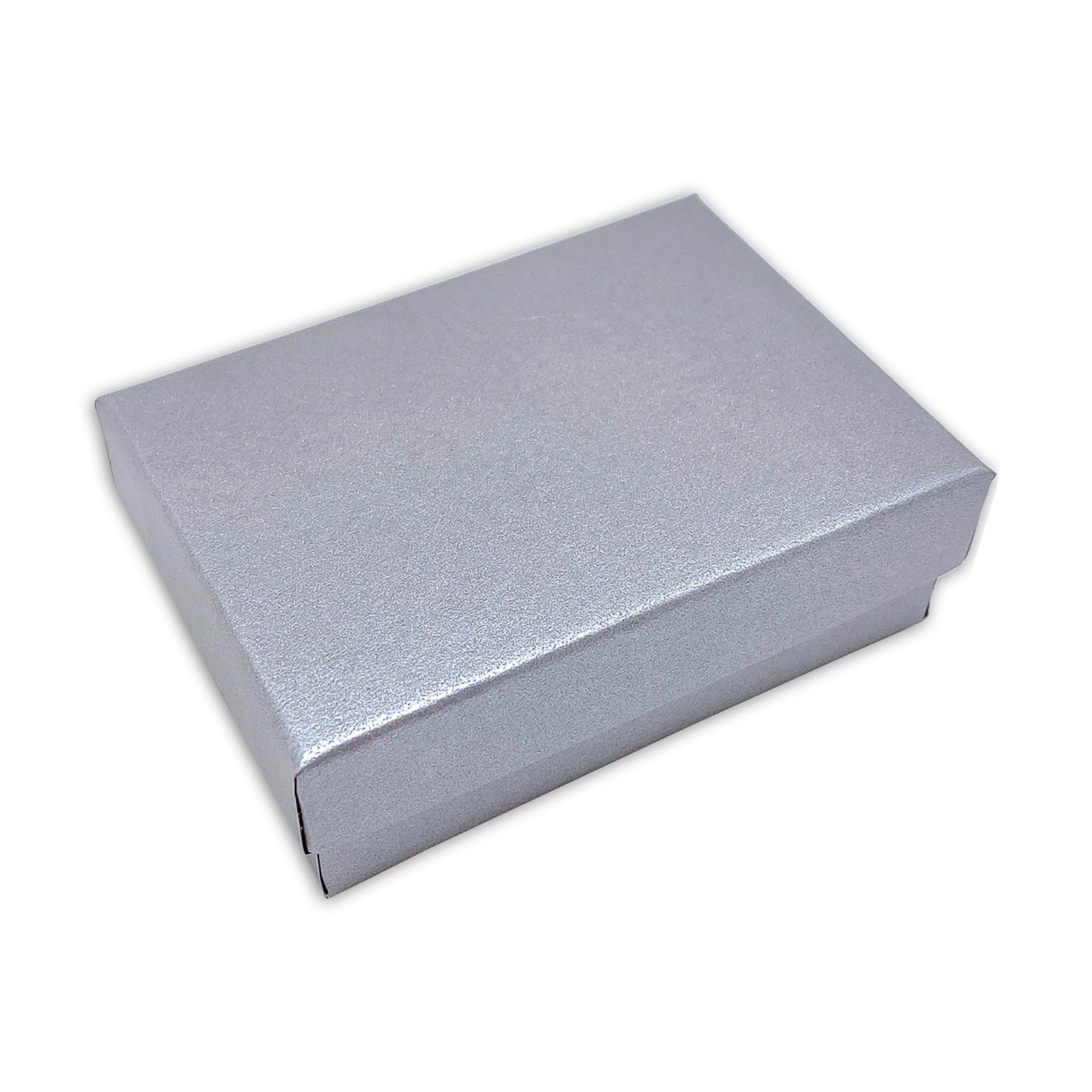 3 1/4" x 2 1/4" x 1" Pearl Gray Cotton Filled Paper Box