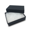 3 1/4" x 2 1/4" x 1"H Black Cotton Filled Paper Box