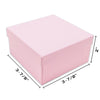 3 3/4" x 3 3/4" x 2" Pink Cotton Filled Paper Box