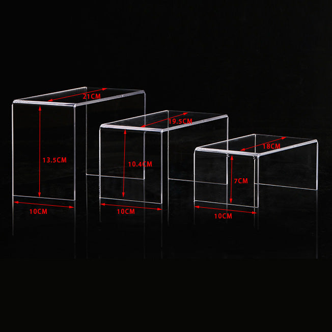 3 Piece Clear Acrylic Jewelry Display Riser Set – JPI Display