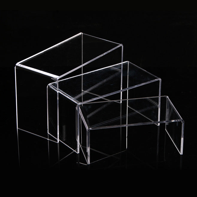 3 Piece Clear Acrylic Jewelry Display Riser Set – JPI Display