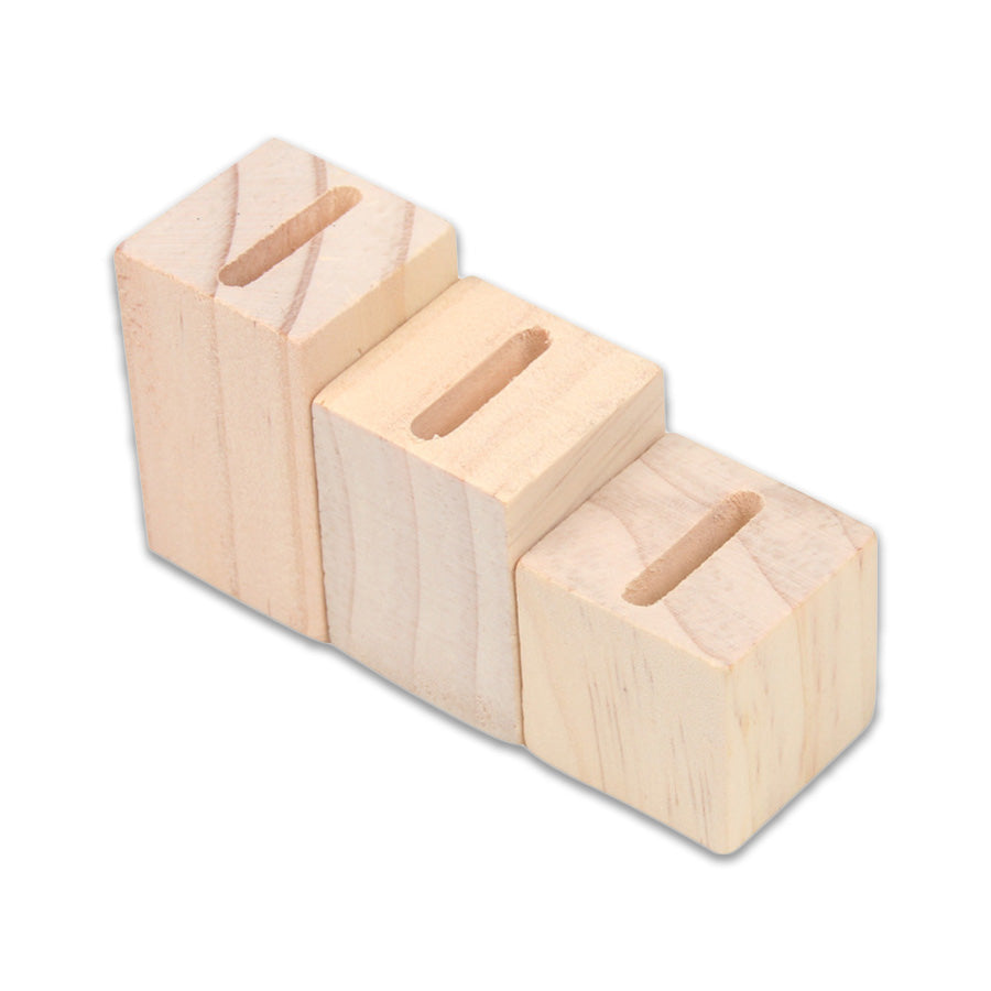 3 Row Natural Wood Earring Card Display Tray – JPI Display