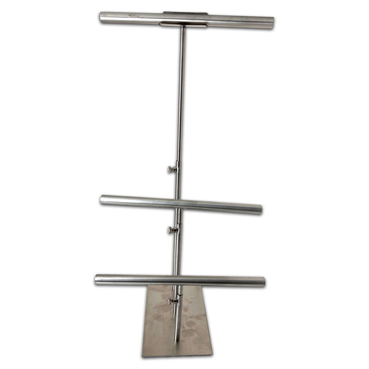 3-Tier Aluminum Metal Adjustable T-Bar Jewelry Display Stand