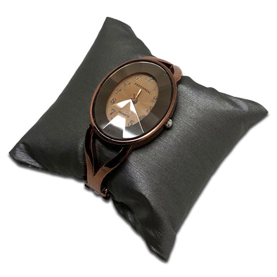 3" x 3" Dark Gray Linen Pillow Jewelry Display for Bracelet or Watch