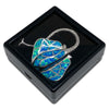 3 x 3cm Black Plastic Gem Box with Clear Acrylic Window Lid