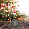 3" x 4" Gray Linen Burlap Drawstring Gift Bags