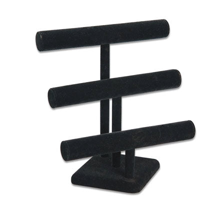 Black Velvet 3 Round T-Bars Display