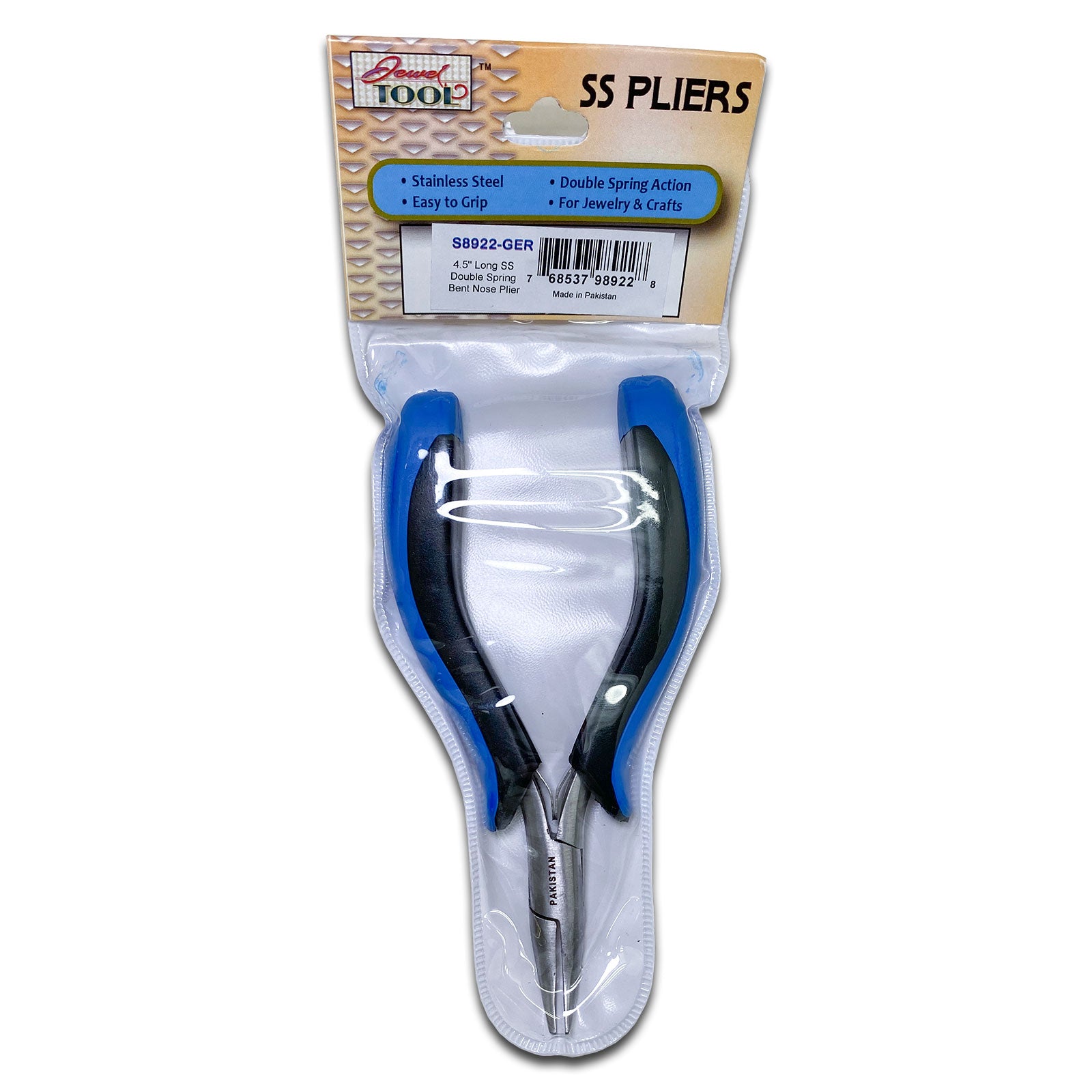 4 1/2" Stainless Steel Bent Nose Pliers